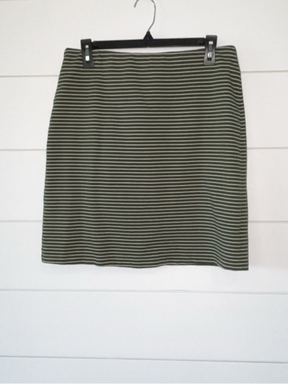 Old Navy Olive Green Striped Women's  Skirt